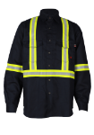 Picture of Forge FR MFRLB2TP24 MENS FR SOLID BUTTON SHIRT WITH TAPING