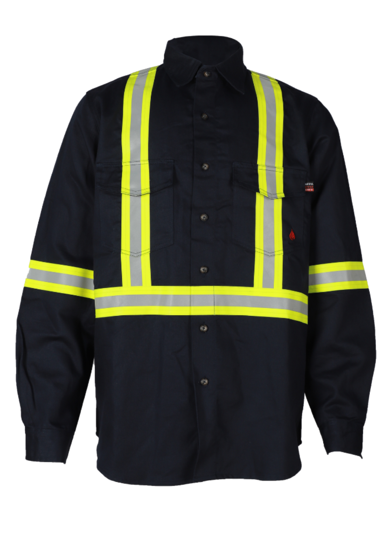 Picture of Forge FR MFRLB2TP24 MENS FR SOLID BUTTON SHIRT WITH TAPING