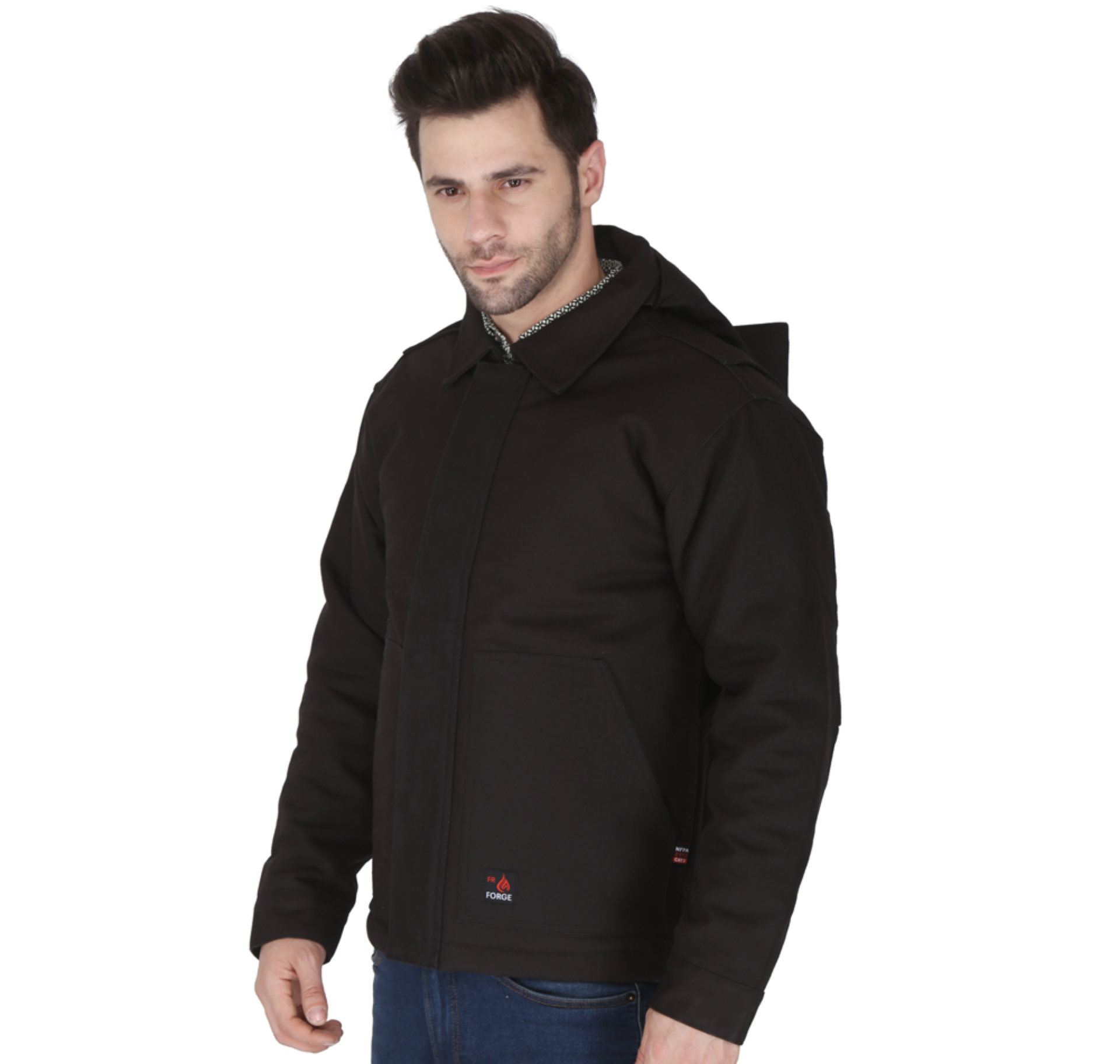Picture of Forge FR MFRIJDH006 MEN'S FR  DUCK JACKET WITH DETACHABLE HOOD