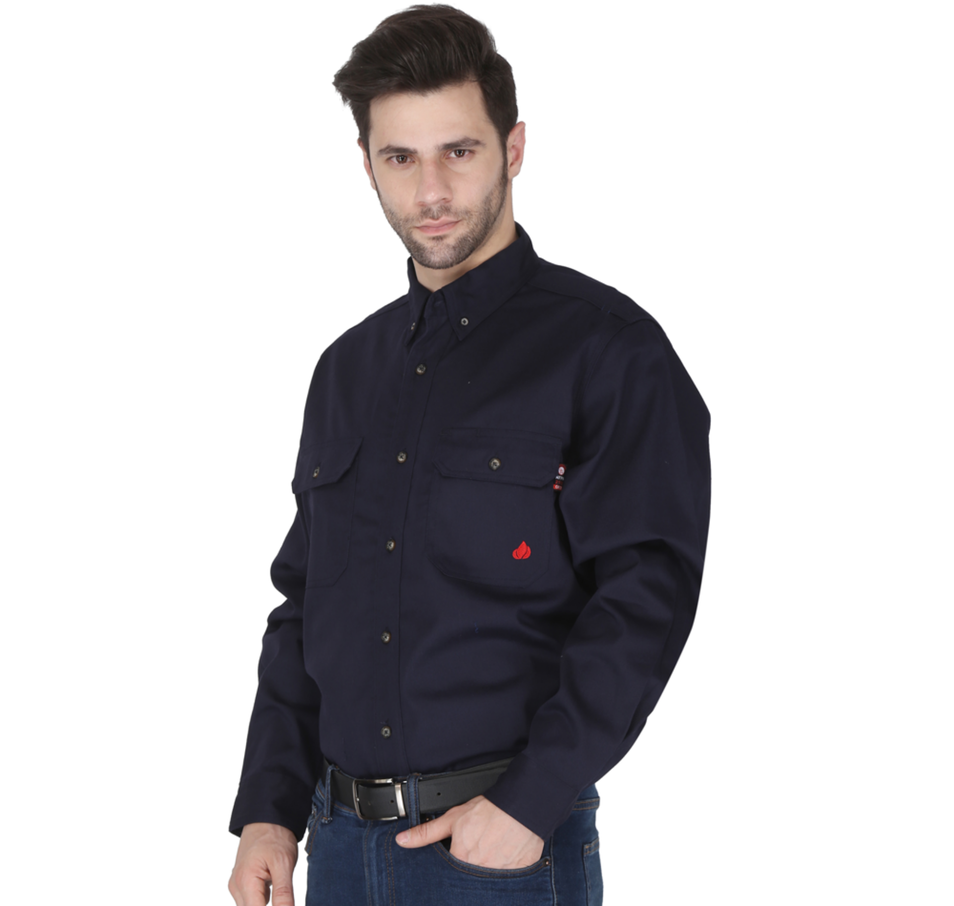 Picture of Forge FR MFRLB2PS024 MEN'S FR SOLID BUTTON SHIRT