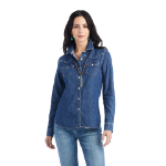 Picture of Ariat 10042258 FARRIDAY DENIM    SHRT BLUELIGHT