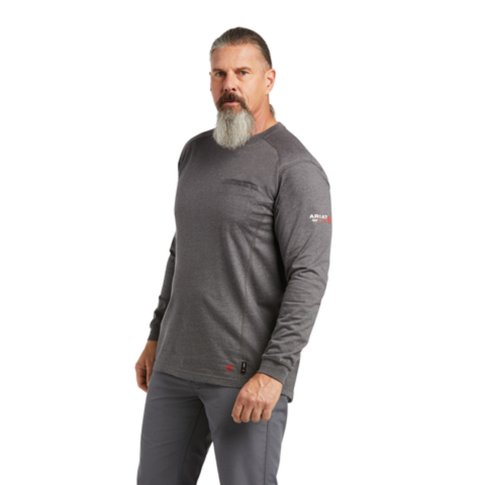 Picture of Ariat 10039429 FR AIR LIFE ON THE LINE GRAPHIC LS T-SHRT