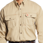 Picture of Ariat 10025402 FR SOLID VENT LS WRK SHRT