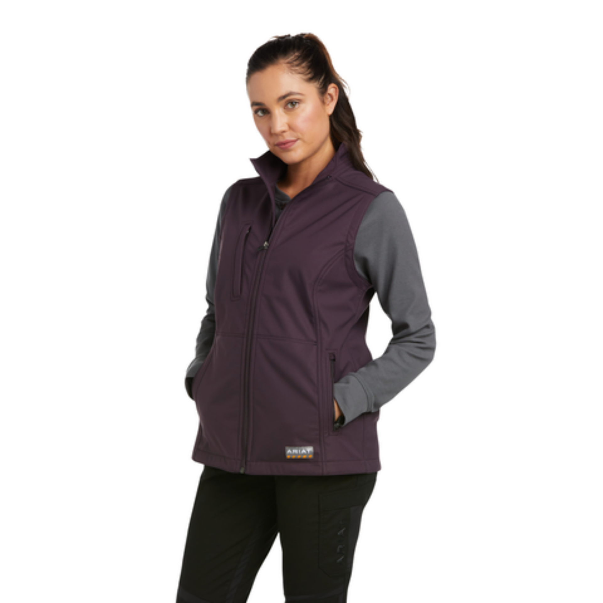 Picture of Ariat 10037625 REBAR STRETCH CANVAS SOFTSHELL  VEST