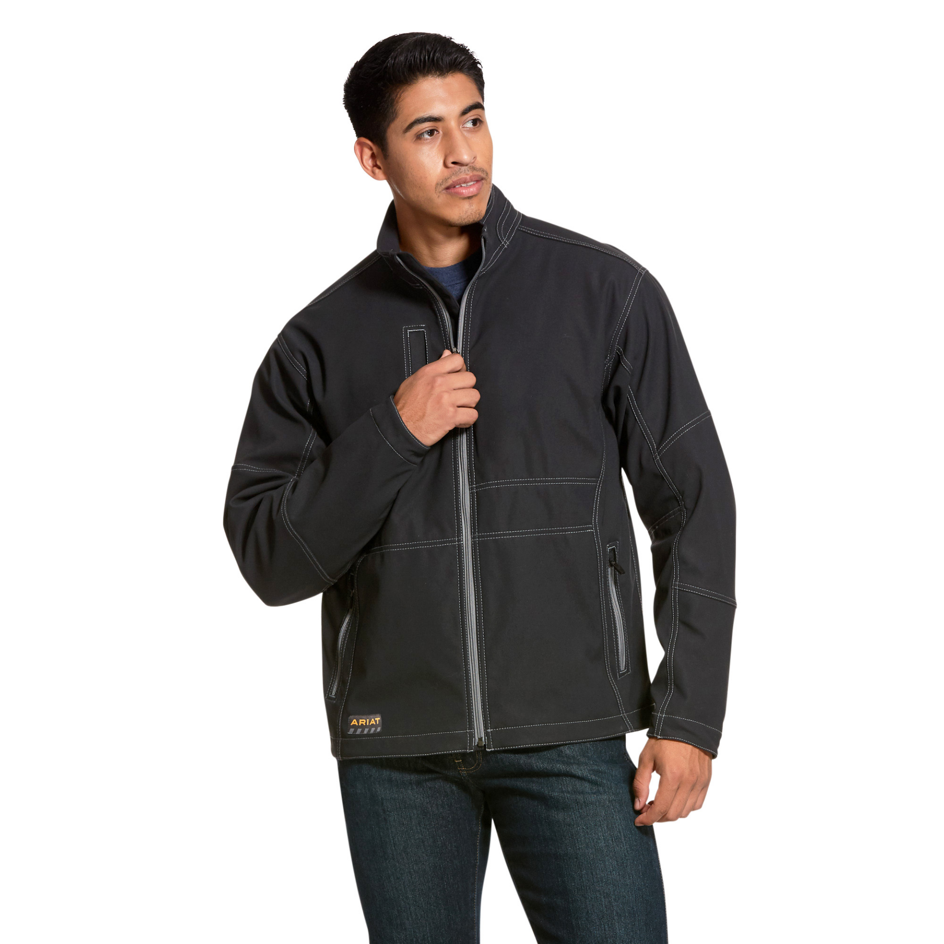 Picture of Ariat 10020777 REBAR STRETCH CANVAS SOFTSHELL JKT
