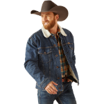 Picture of Ariat 10047438 SHERPA LINED TRUCKER JKT BLUE ROCK