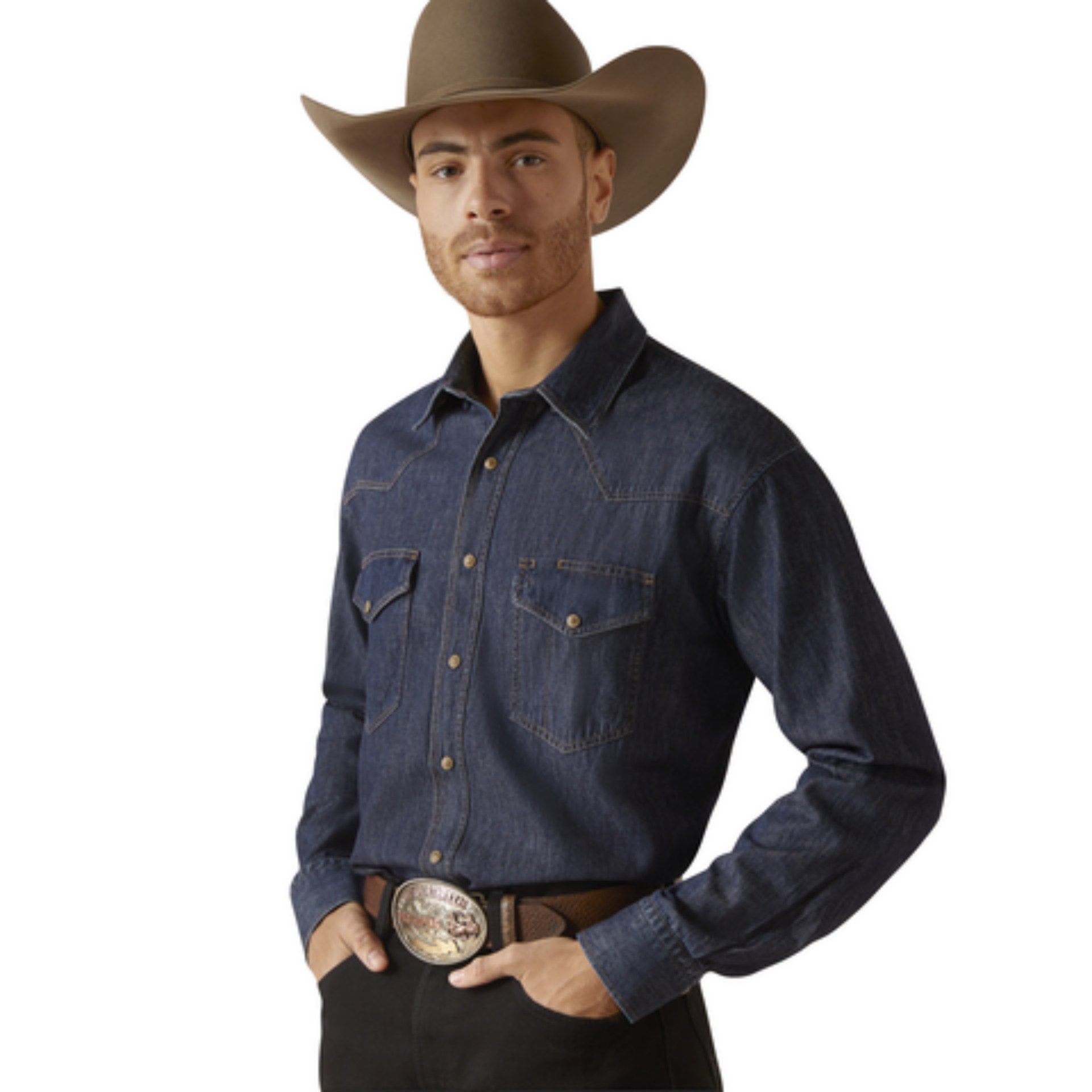 Picture of Ariat 10047940 CLASSIC DENIM LS SHRT BROADWAY