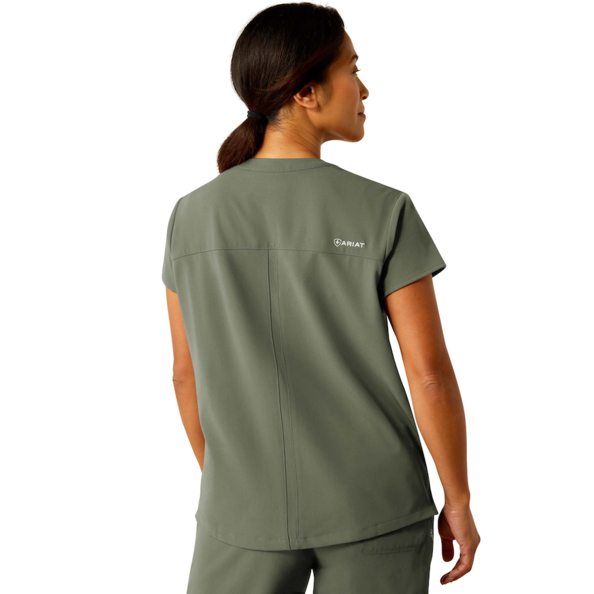 Picture of Ariat 10046117 ELIZA TWO POCKET FASHION DURASTR SS SCRUB TOP