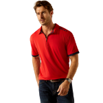 Picture of Ariat 10054971 Bandera Team 1/4 Zip Polo