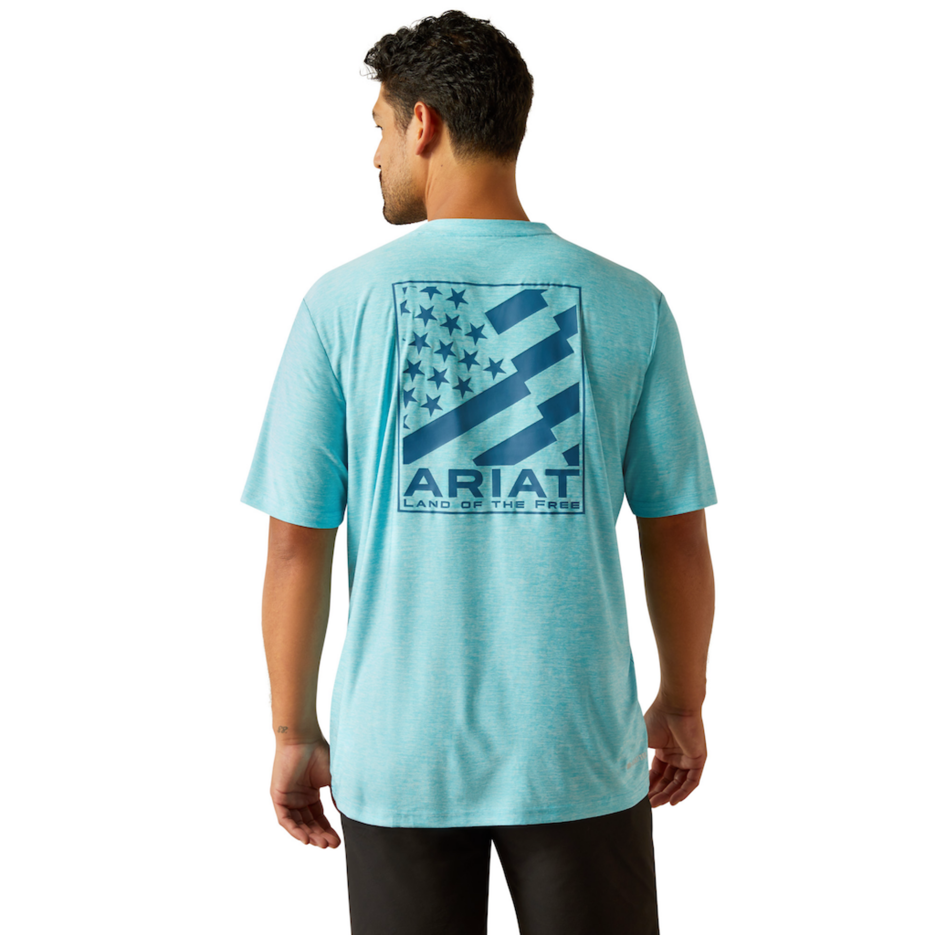 Picture of Ariat 10054761 Diagonal Flag Charger T-Shirt