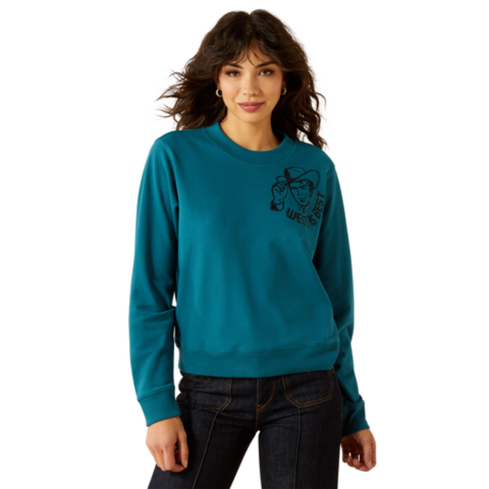 Picture of Ariat 10062830 Essential Sendero West is Best Sweatshirt