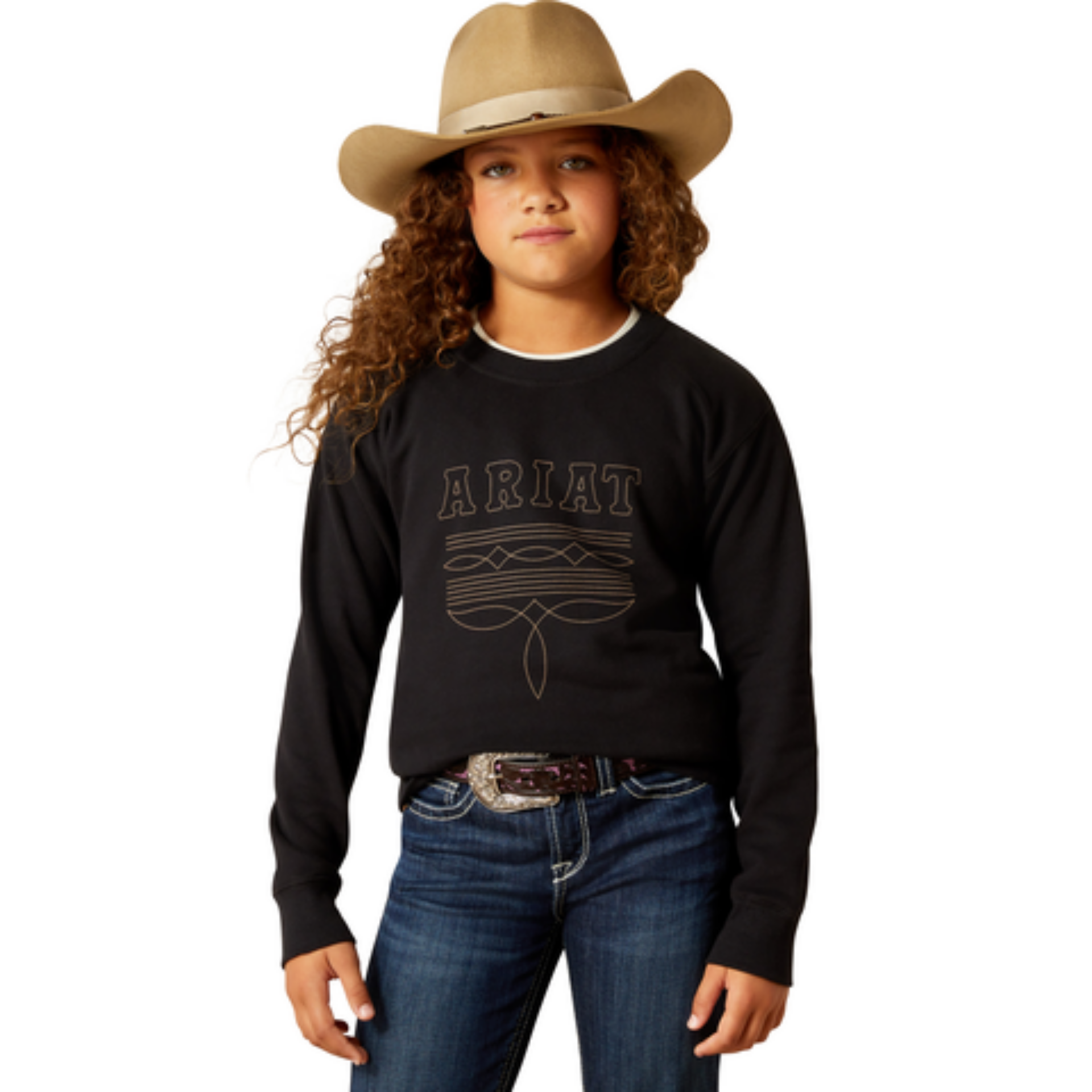 Picture of Ariat 10062846 Booted Logo Sweatshirt