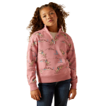 Picture of Ariat 10062847 Bronc Scene 1/4 Zip Sweatshirt