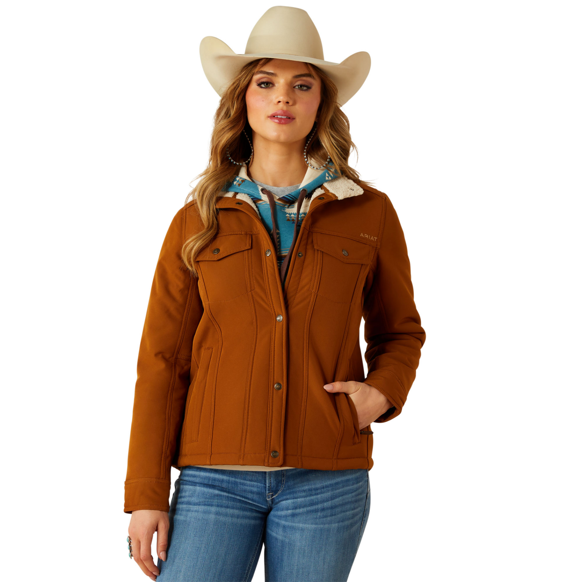 Picture of Ariat 10062303 Berber Back Softshell Jacket