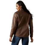 Picture of Ariat 10062795 Ariat Logo Softshell Faux Leather Jacket