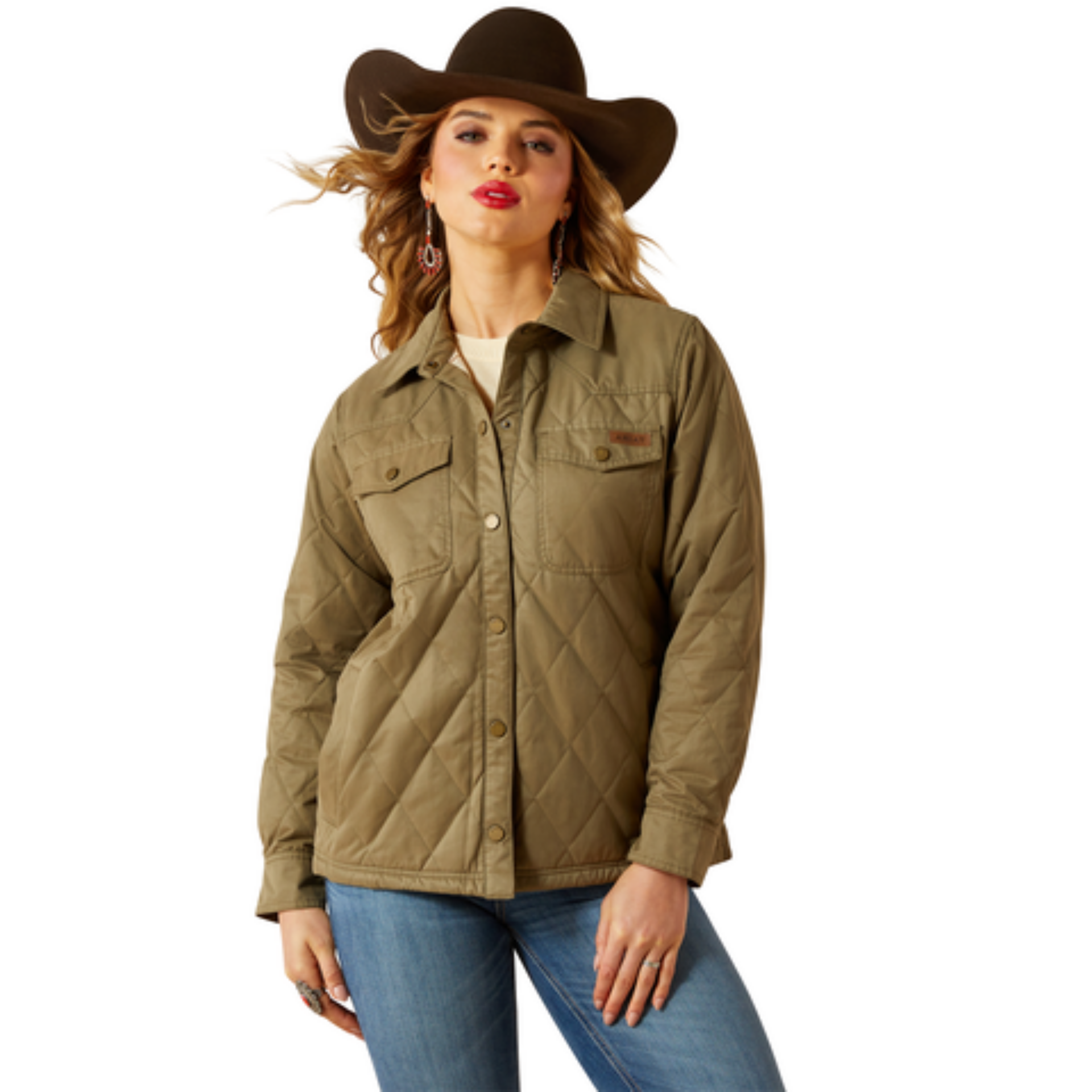 Picture of Ariat 10062813 Grizzly Quilted Barn Jacket