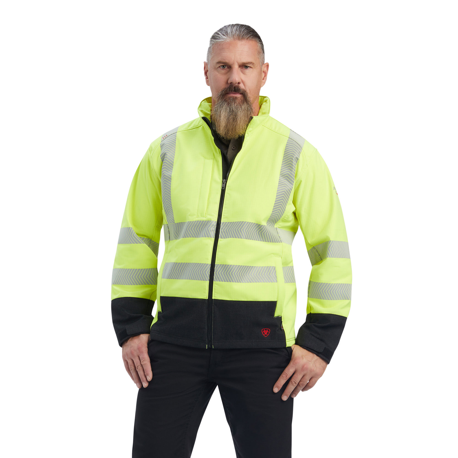 Picture of Ariat 10041789 FR VERNON HI-VIS SOFTSHELL JKT