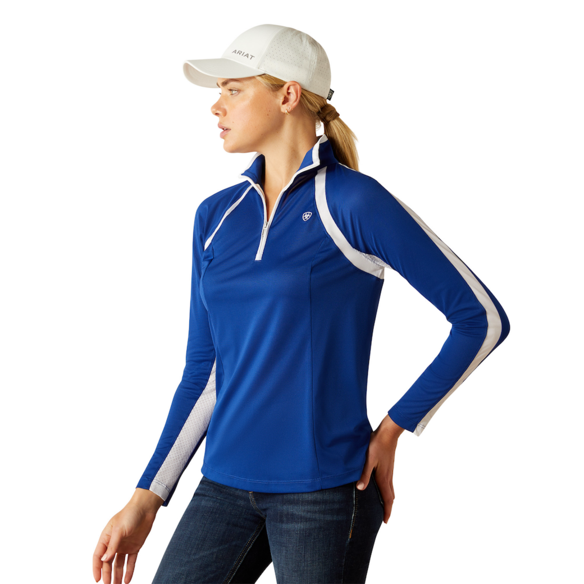 Picture of Ariat 10054960 Sunstopper 3.0 1/4 Zip Baselayer