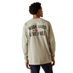 Picture of Ariat 10055031 FR Work Hard Live Free T-Shirt