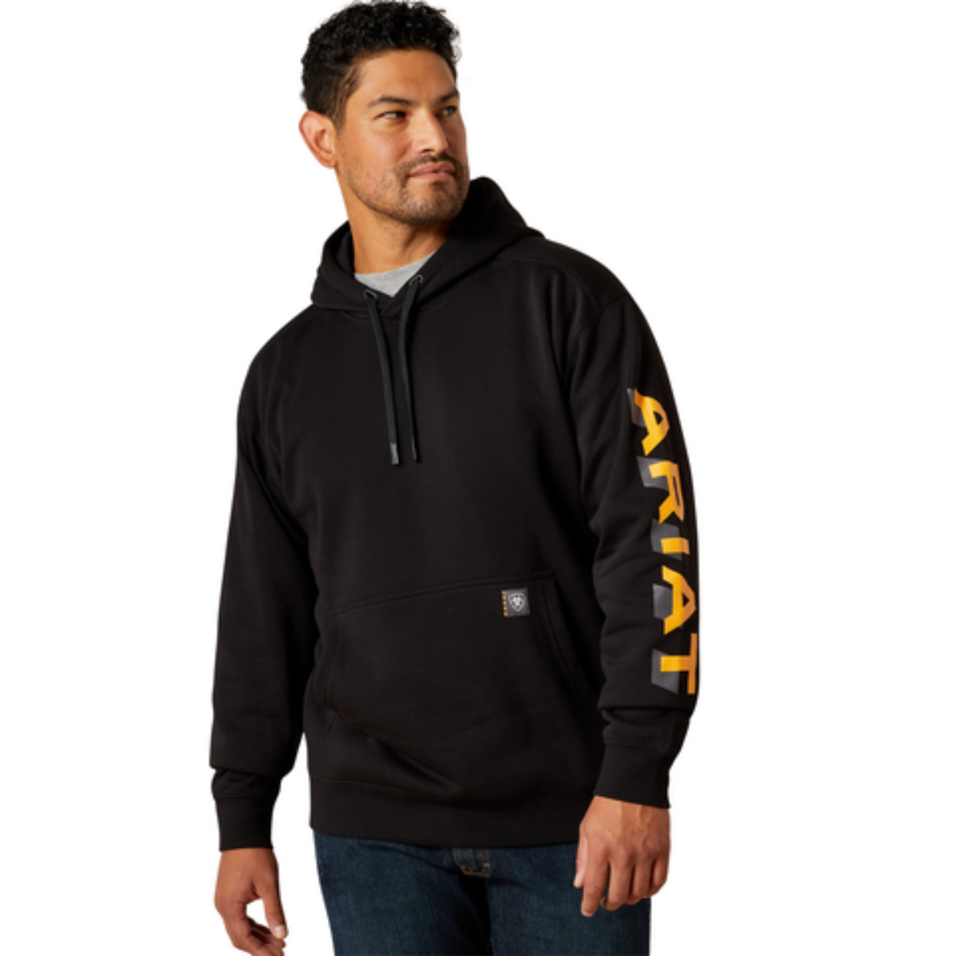 Picture of Ariat 10062710 Rebar Lightweight Logo Hoodie