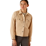 Picture of Ariat 10054586 Rebar Cropped Woven Shirt Jacket