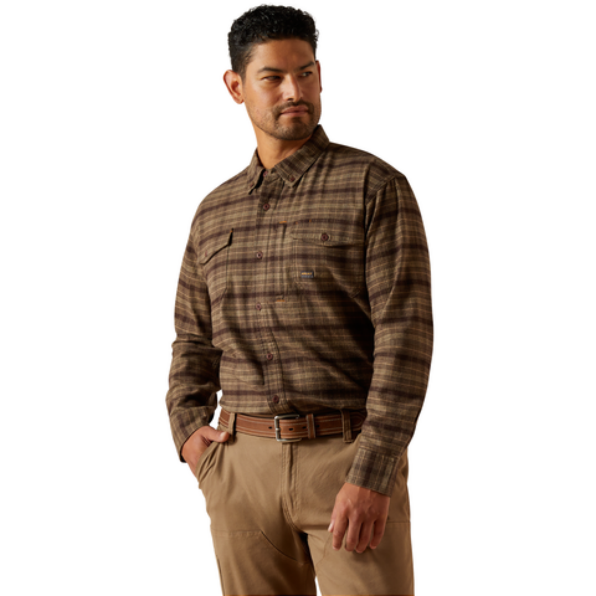 Picture of Ariat 10062531 Rebar Flannel DuraStretch Work Shirt
