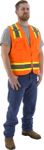 Picture of Majestic 75-3222 Hi-Viz Surveyors Vest w DOT Striping, ANSI 2