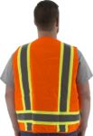 Picture of Majestic 75-3222 Hi-Viz Surveyors Vest w DOT Striping, ANSI 2