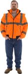 Picture of Majestic 75-1382 Hi-Viz 8-in-1 Waterproof Jacket w Hi-Viz Liner, ANSI 3