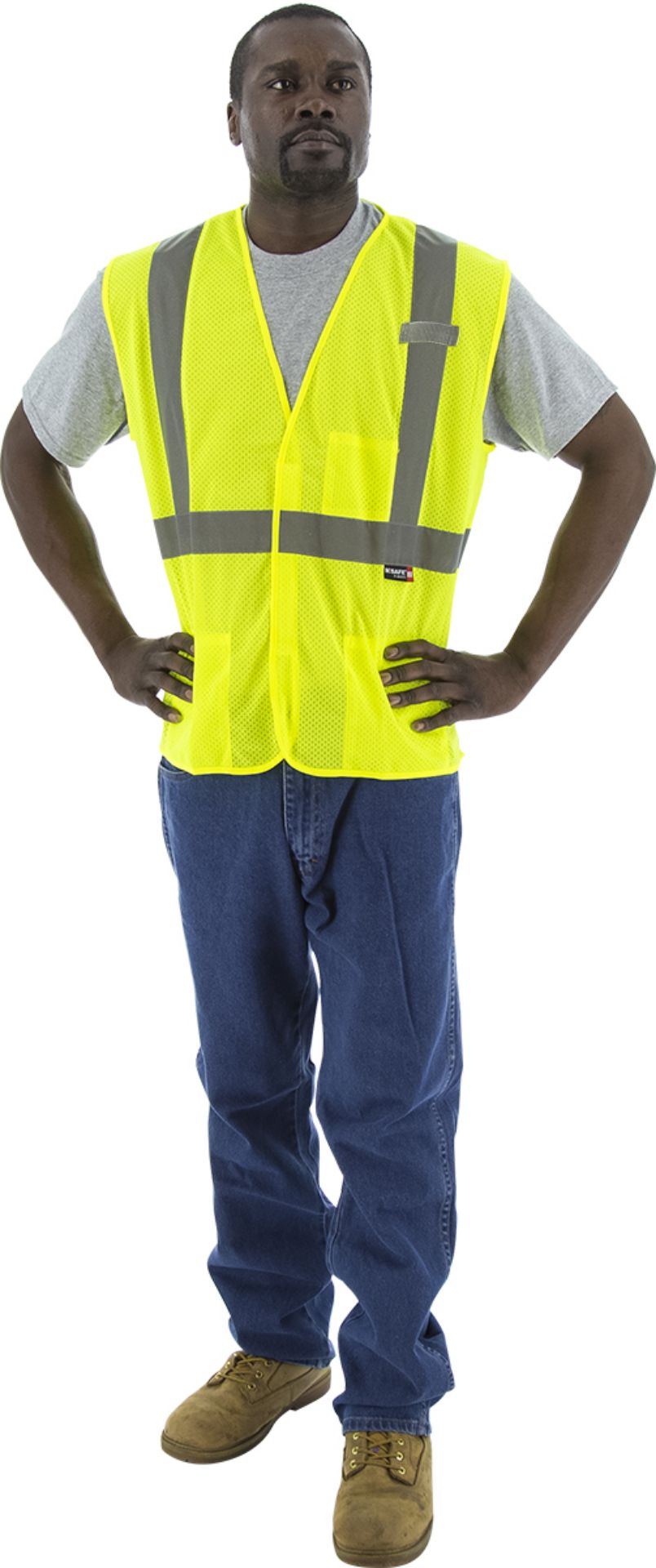 Picture of Majestic 75-3203 Hi-Viz Mesh Vest, ANSI 2