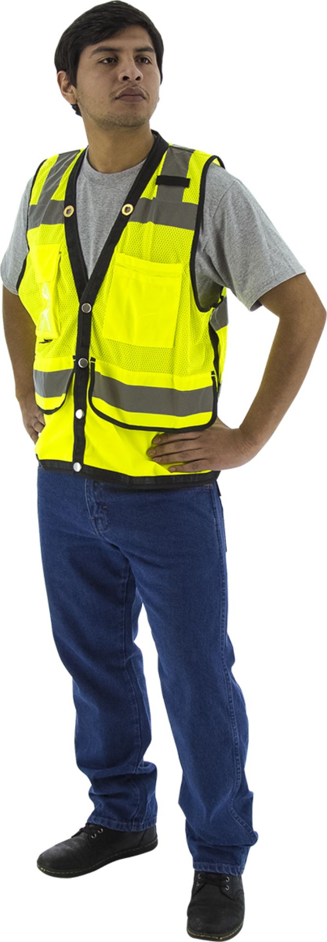 Picture of Majestic 75-3207 Hi-Viz Heavy Duty Mesh Vest, ANSI 2