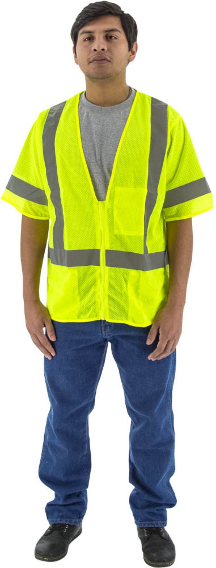 Picture of Majestic 75-3313 Hi-Viz Mesh Vest, ANSI 3