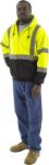 Picture of Majestic 75-5331 Hi-Viz Hooded Sweatshirt with TEFLON®, ANSI 3