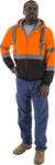 Picture of Majestic 75-5332 Hi-Viz Hooded Sweatshirt with TEFLON®, ANSI 3