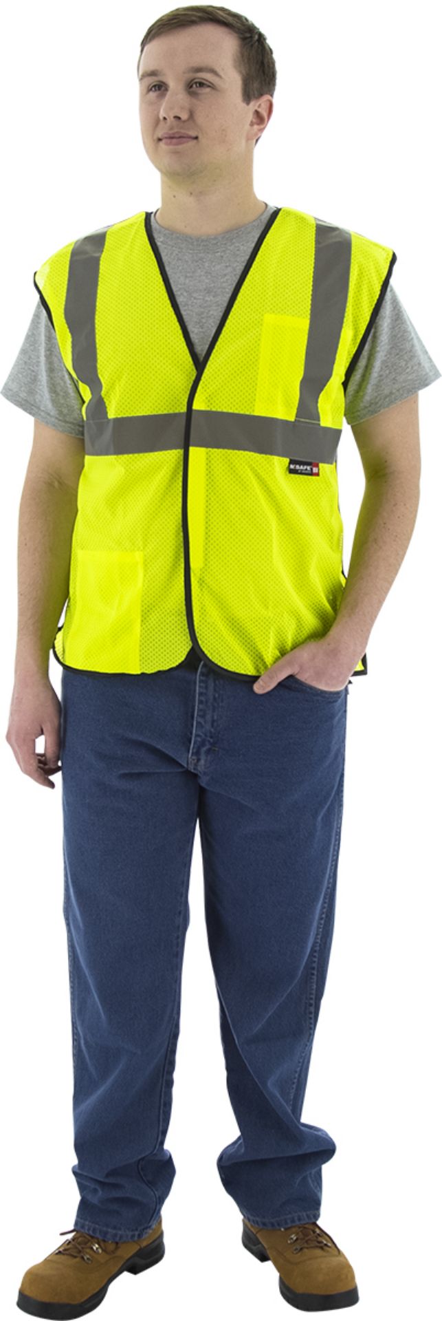 Picture of Majestic 75-3255 Hi Vis Breakaway Mesh Vest