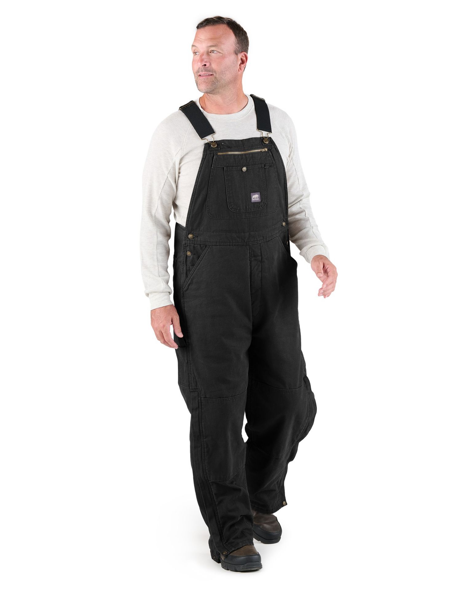 Picture of Berne  B213 Heartland Insulated Washed Duck Bib Overall