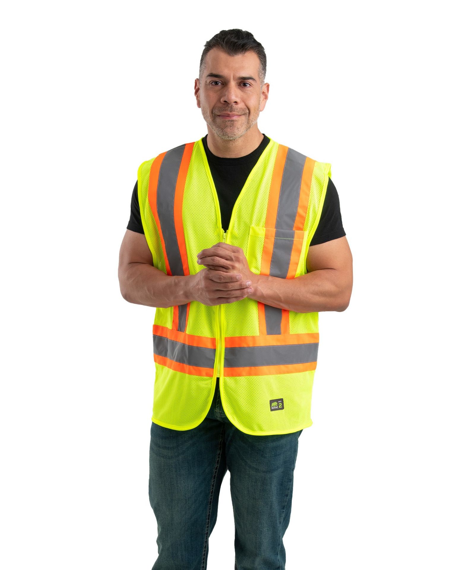 Picture of Berne  HVV046 Hi Vis Class 2 Multi-Color Mesh Vest