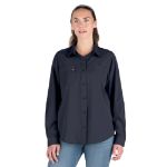 Picture of Berne  WSH34NV Women's Flex180® UPF Button Down Long Sleeve Shirt