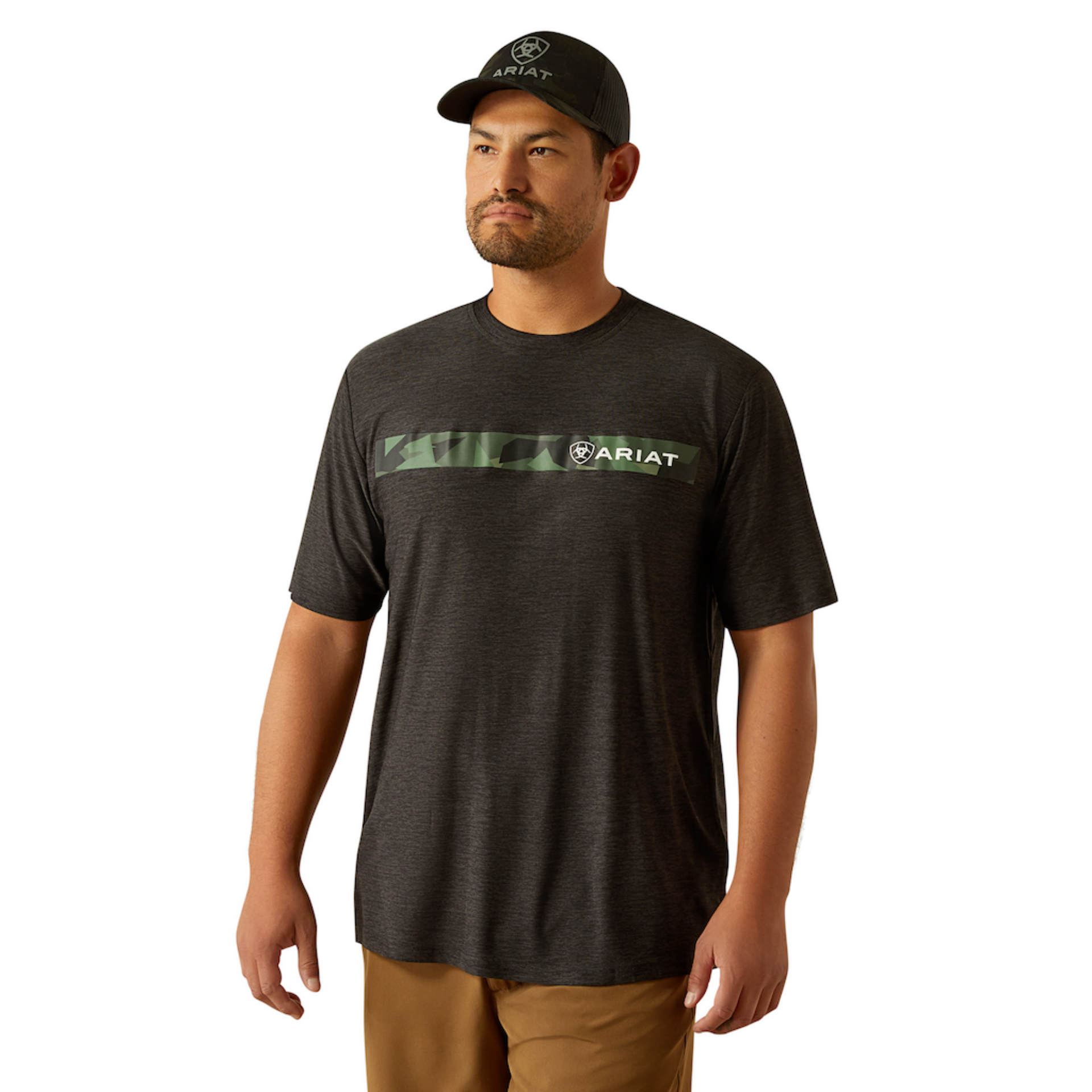 Picture of Ariat 10054760 Chest Camo Stripe Charger T-Shirt