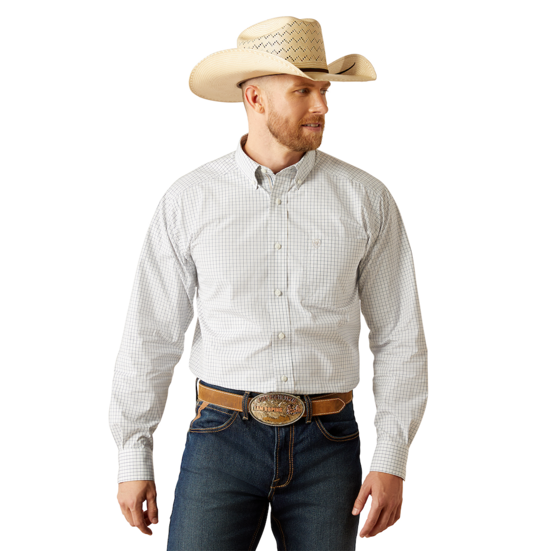 Picture of Ariat 10058975 Pro Series Stone Classic Fit Shirt