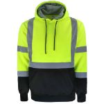 Picture of Safety Brite SB-C3MWBBP Class 3 Hi Vis Pullover Sweatshirt with Black Bottom