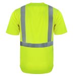 Picture of Safety Brite SB-C2SSBB Class 2 Short Sleeve HI VIS T-Shirt with Black Bottom