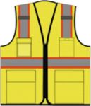Picture of Safety Brite SB-43Z Class 2 Multi-Pocket Two-Tone Trim Mesh Vest