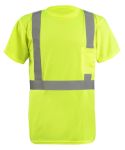 Picture of Occunomix LUX-SSETP2B SHORT SLEEVE WICKING BIRDSEYE T-SHIRT w/POCKET