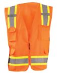 Picture of Occunomix ECO-ATRANS SOLID TWO-TONE SURVEYOR VEST w/ZIPPER