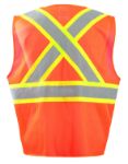 Picture of Occunomix ECO-ATRNSMX MESH TWO-TONE SURVEYOR X-BACK VEST w/ZIPPER