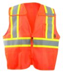 Picture of Occunomix ECO-IMB2TX MESH 5-PT. BREAK-AWAY TWO-TONE X-BACK VEST w/QUICK RELEASE ZIPPER