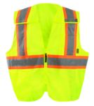 Picture of Occunomix ECO-IMB2TX MESH 5-PT. BREAK-AWAY TWO-TONE X-BACK VEST w/QUICK RELEASE ZIPPER