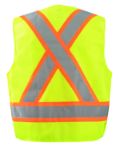 Picture of Occunomix ECO-IMB2TX MESH 5-PT. BREAK-AWAY TWO-TONE X-BACK VEST w/QUICK RELEASE ZIPPER