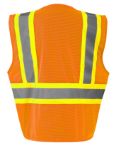 Picture of Occunomix ECO-IMZ3P2T MESH TWO-TONE 3-POCKET VEST w/ZIPPER